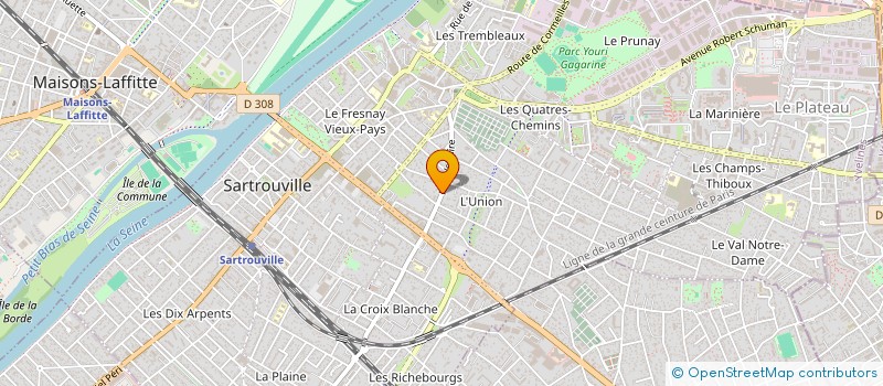 localisation de l'entreprise DU LAURIER  SARTROUVILLE