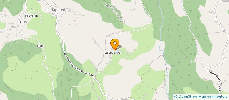 localisation de l'entreprise DU LAUZIER BAS  SAINT-SEVER-DU-MOUSTIER