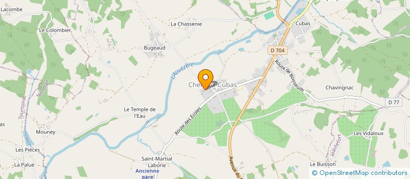 localisation de l'entreprise DU LAVOIR  CHERVEIX-CUBAS