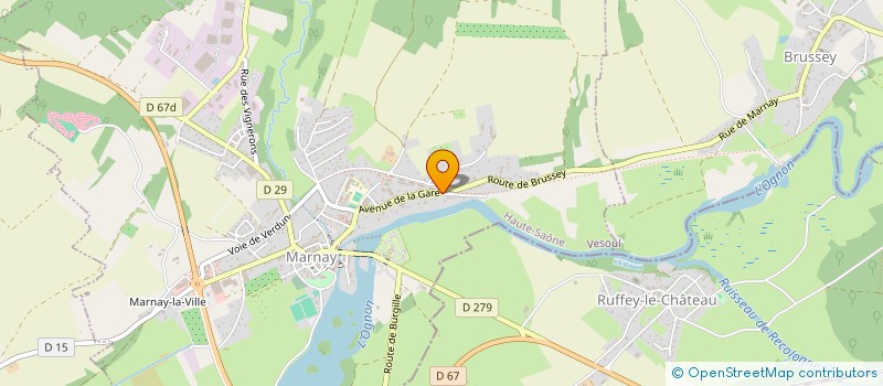 localisation de l'entreprise DU LAVOIR  MARNAY