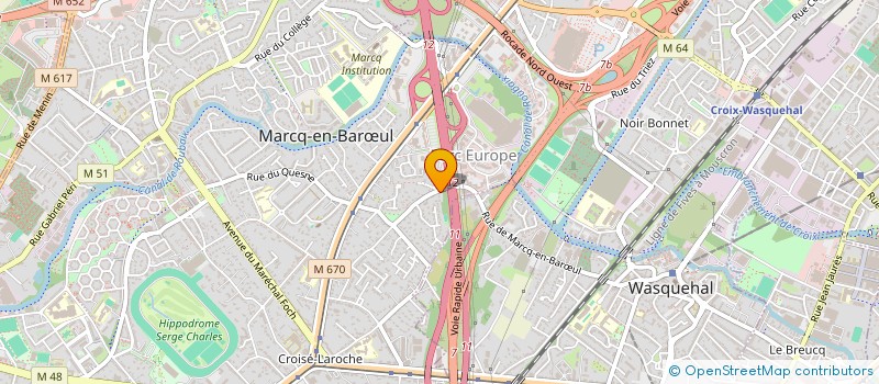 localisation de l'entreprise DU LAZARO à MARCQ-EN-BARŒUL