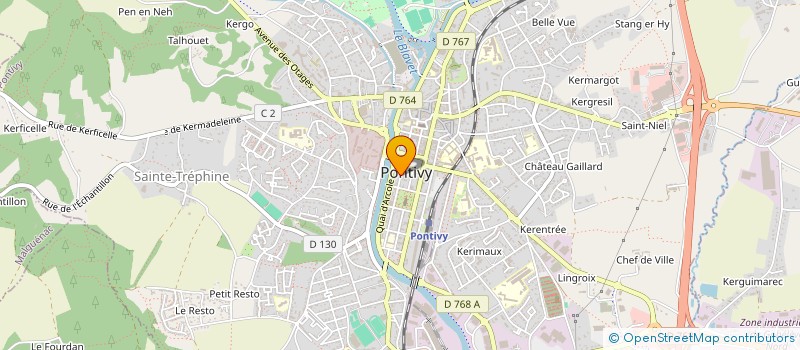 localisation de l'entreprise DU LENN  PONTIVY