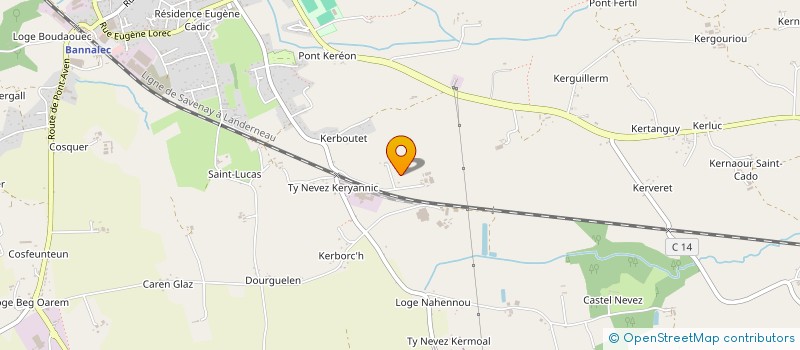 localisation de l'entreprise DU LETTY  BANNALEC