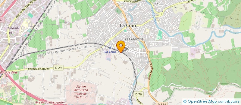 localisation de l'entreprise DU LEVADES  LA CRAU