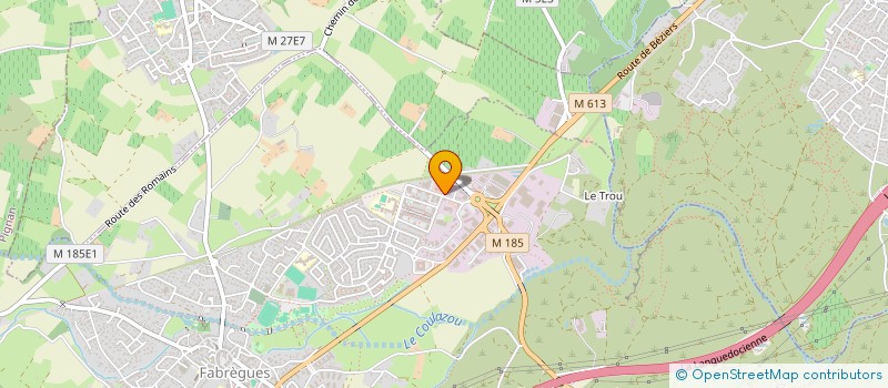 localisation de l'entreprise DU LEVANT  FABREGUES