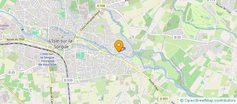 localisation de l'entreprise DU LEVANT  L'ISLE-SUR-LA-SORGUE