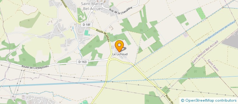 localisation de l'entreprise DU LICHOUD  SAINT-MARCEL-BEL-ACCUEIL