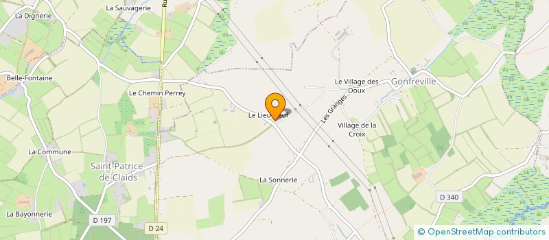 localisation de l'entreprise DU LIEU NEUF  GONFREVILLE