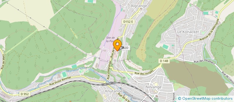 localisation de l'entreprise DU LIEVRE  ALGRANGE