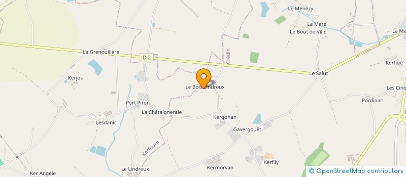 localisation de l'entreprise DU LINDREUX  CREDIN