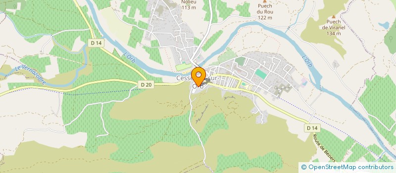 localisation de l'entreprise DU LINQUIER AMIGO à CESSENON-SUR-ORB