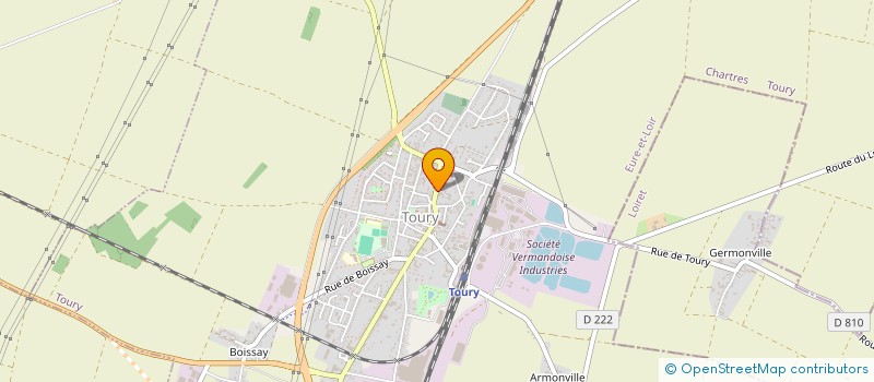 localisation de l'entreprise DU LION à TOURY