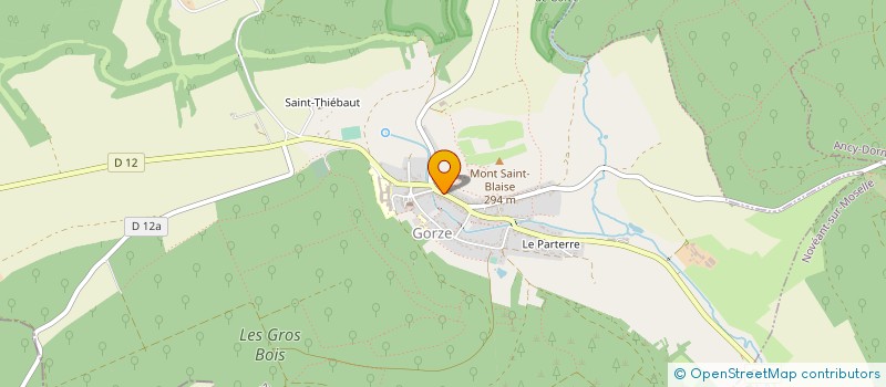 localisation de l'entreprise DU LION D'OR  GORZE