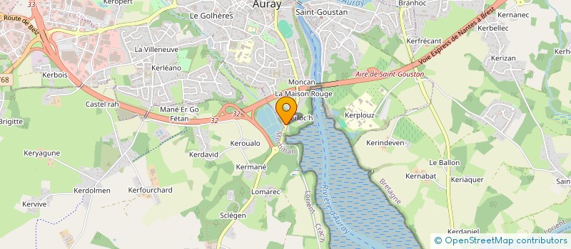 localisation de l'entreprise DU LOCH à AURAY