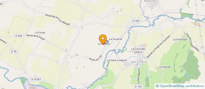 localisation de l'entreprise DU LOIR  SAINT-QUENTIN-SUR-LE-HOMME