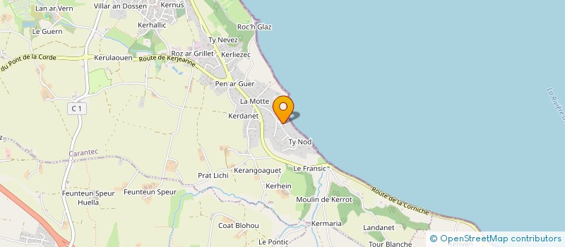 localisation de l'entreprise DU LOU  CARANTEC