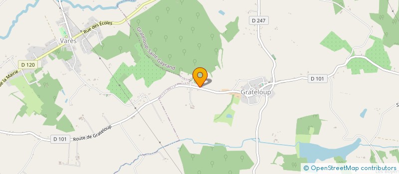 localisation de l'entreprise DU LOUP  GRATELOUP-SAINT-GAYRAND