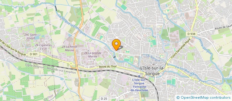 localisation de l'entreprise DU LUBERON MACONNERIE GENERALE à L'ISLE-SUR-LA-SORGUE