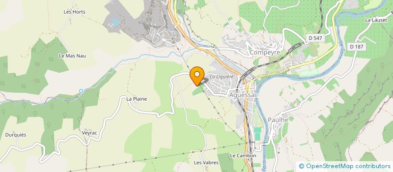 localisation de l'entreprise DU LUMENCON  AGUESSAC