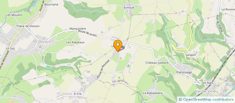 localisation de l'entreprise DU LUTHAU à VAL-DE-VIRIEU