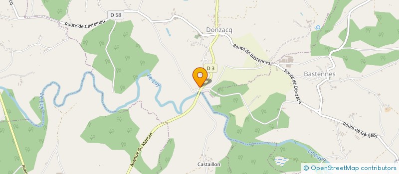 localisation de l'entreprise DU LUY  DONZACQ