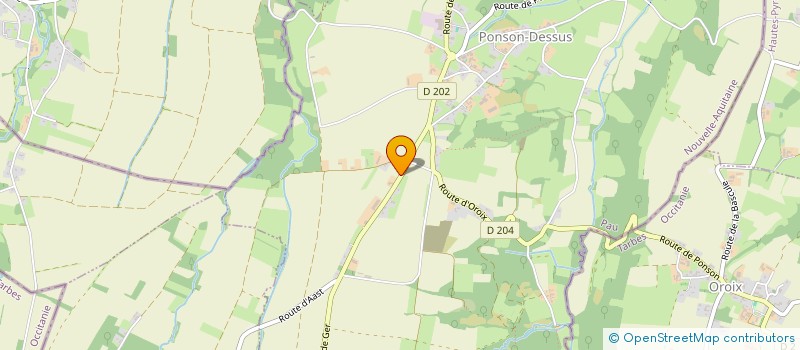 localisation de l'entreprise DU LYS  PONSON-DESSUS