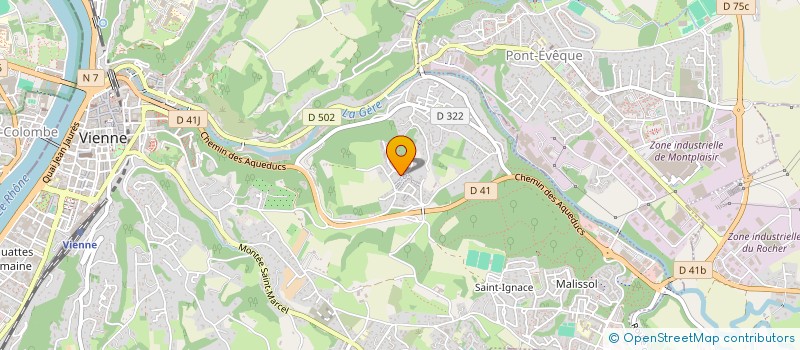 localisation de l'entreprise DU LYS à VIENNE