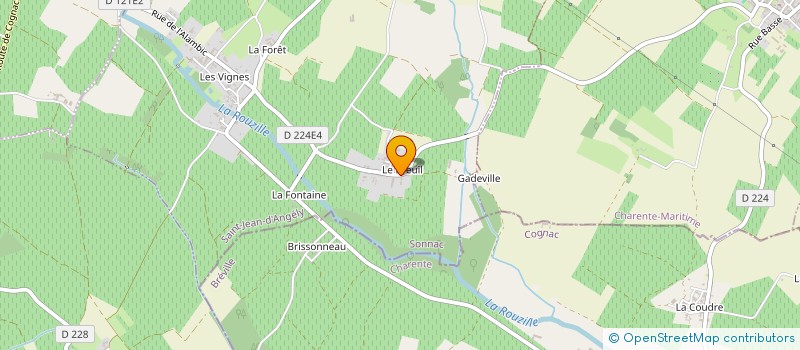 localisation de l'entreprise DU LYS BLANC à SONNAC