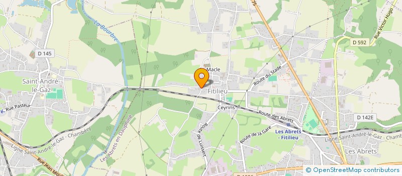 localisation de l'entreprise DU MACLE  LES ABRETS-EN-DAUPHINE