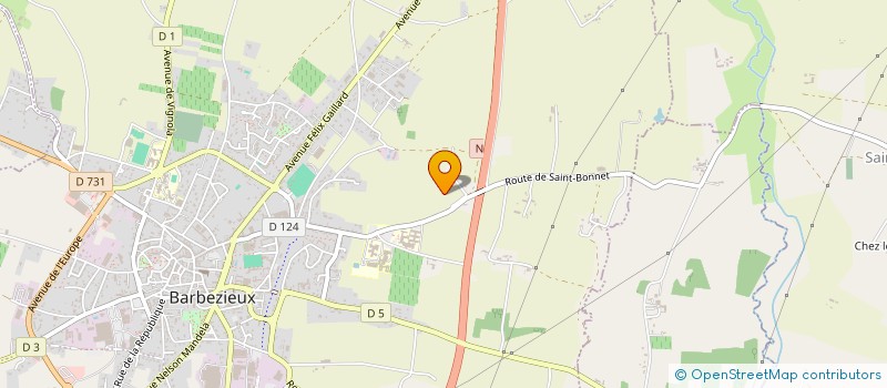 localisation de l'entreprise DU MAINE JAUD  LACHAISE