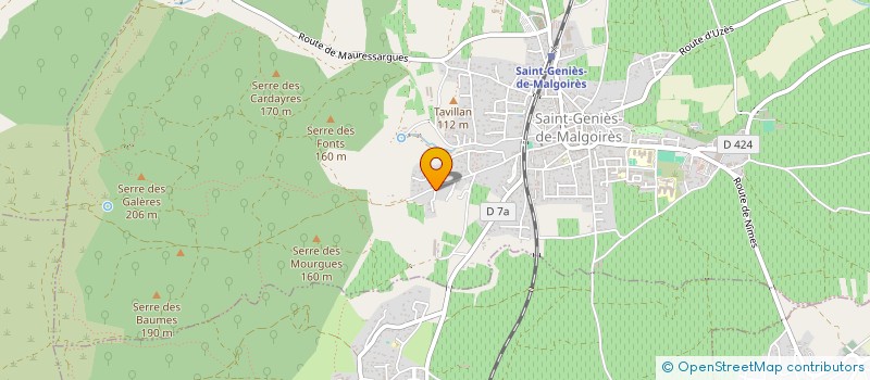 localisation de l'entreprise DU MAJOURAUD  SAINT-GENIES-DE-MALGOIRES