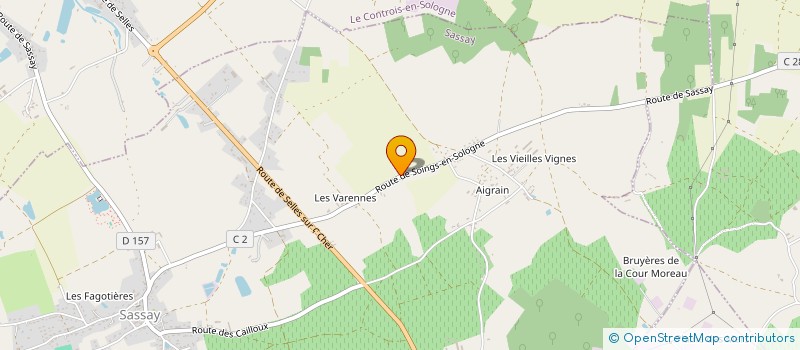 localisation de l'entreprise DU MANOIR  SASSAY