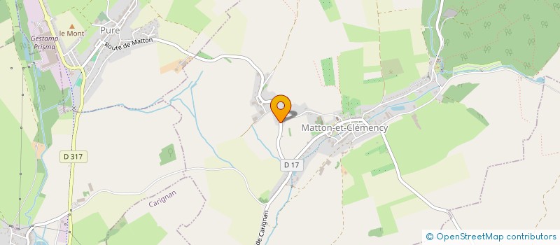 localisation de l'entreprise DU MANOIR DE LA FONTAINE  MATTON-ET-CLEMENCY