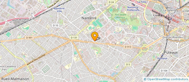 localisation de l'entreprise DU MANTOIS  NANTERRE