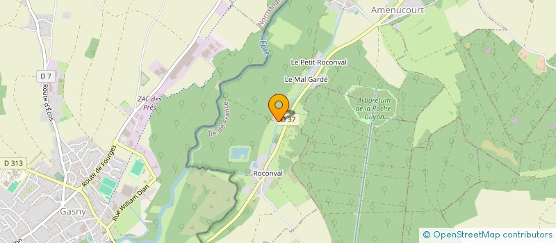 localisation de l'entreprise DU MARAIS  AMENUCOURT