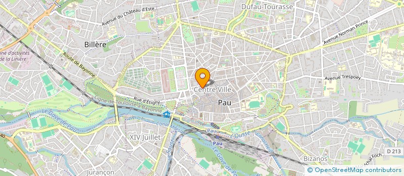 localisation de l'entreprise DU MARECHAL FOCH NUSDEO DELMOND à PAU