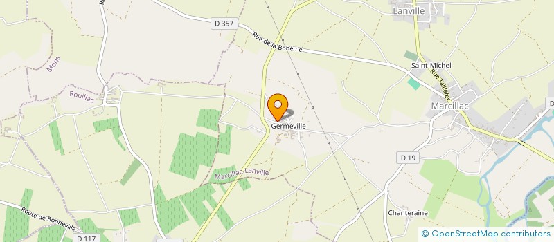 localisation de l'entreprise DU MARRONNIER  MARCILLAC-LANVILLE