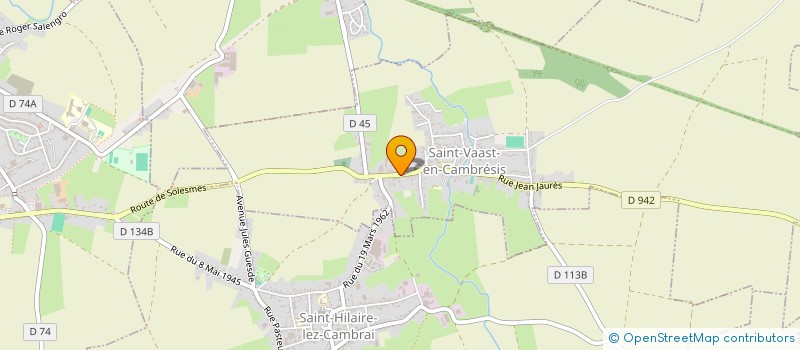 localisation de l'entreprise DU MARRONNIER  SAINT-VAAST-EN-CAMBRESIS