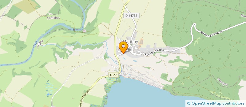 localisation de l'entreprise DU MARTELET  MARIGNY