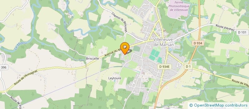 localisation de l'entreprise DU MARTIN  HONTANX