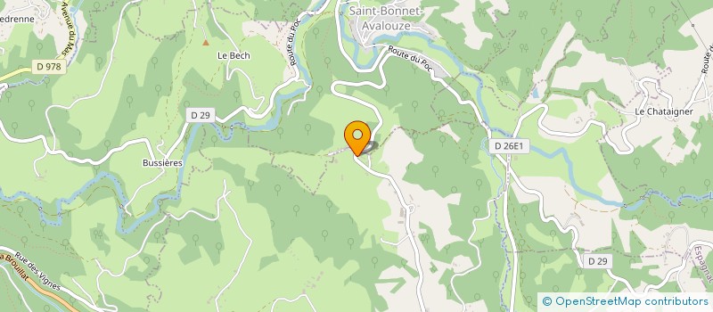 localisation de l'entreprise DU MAS  SAINT-MARTIAL-DE-GIMEL