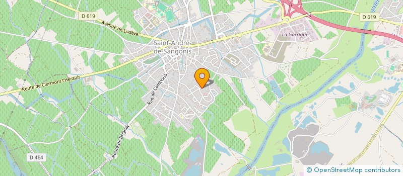 localisation de l'entreprise DU MAS BIAU  SAINT-ANDRE-DE-SANGONIS