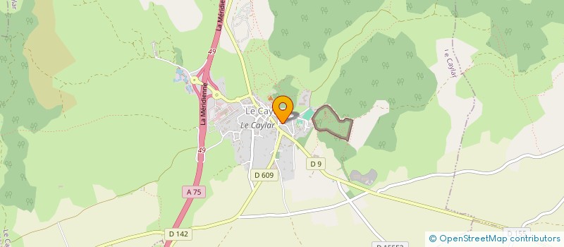 localisation de l'entreprise DU MAS D'AUSSEL  LE CAYLAR