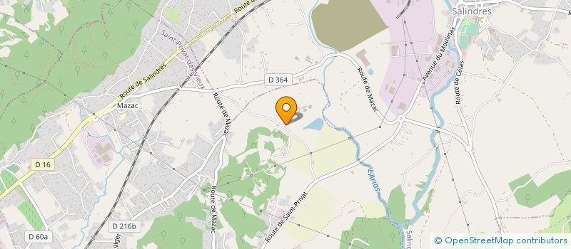 localisation de l'entreprise DU MAS DE LAVES  SAINT-PRIVAT-DES-VIEUX