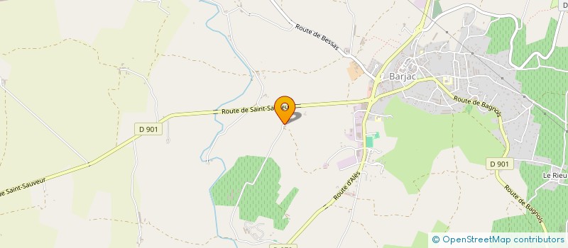 localisation de l'entreprise DU MAS DE REBOUL  BARJAC