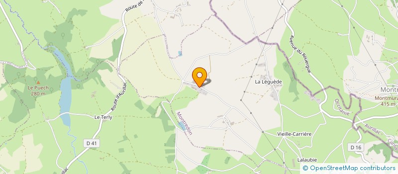 localisation de l'entreprise DU MAS ROUX à MONTREDON