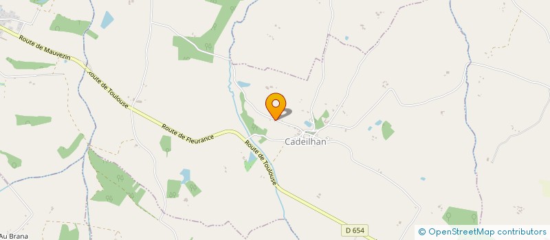 localisation de l'entreprise DU MAYNE  CADEILHAN