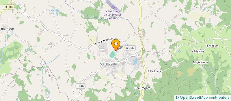 localisation de l'entreprise DU MAYNIE  CAMPUAC