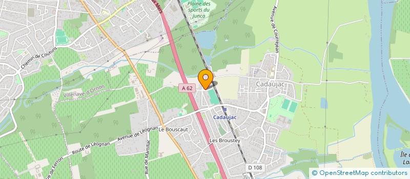 localisation de l'entreprise DU MEDOC  VILLENAVE D'ORNON