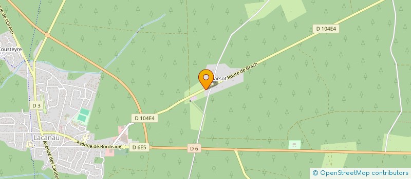 localisation de l'entreprise DU MEDOC A LA LANDE à LACANAU